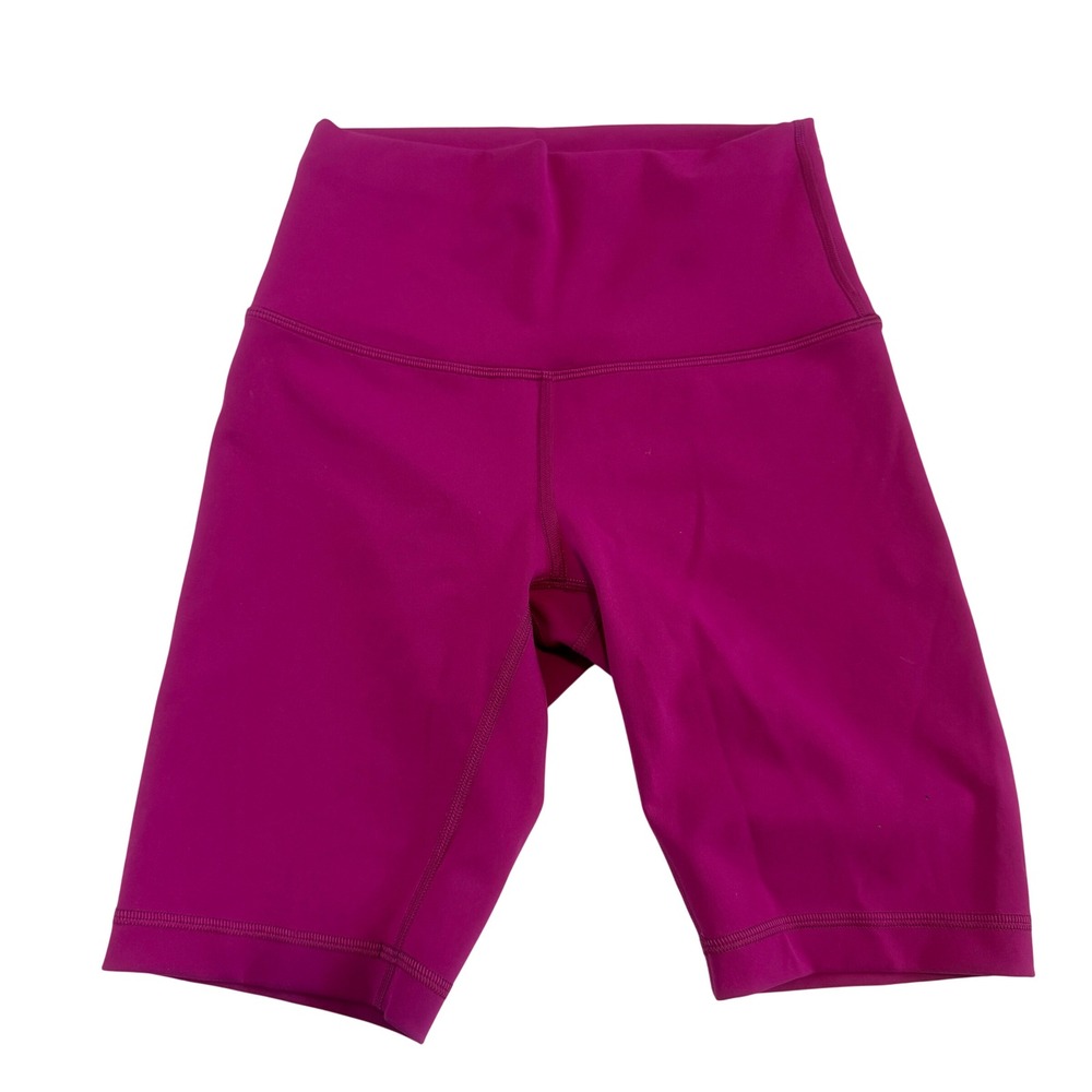 Lululemon Align Size 4 High-Rise Short 8" Magenta Pink Nulu Bike Shorts